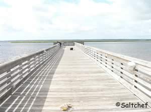 howard gilman park pier on st mary river georgia